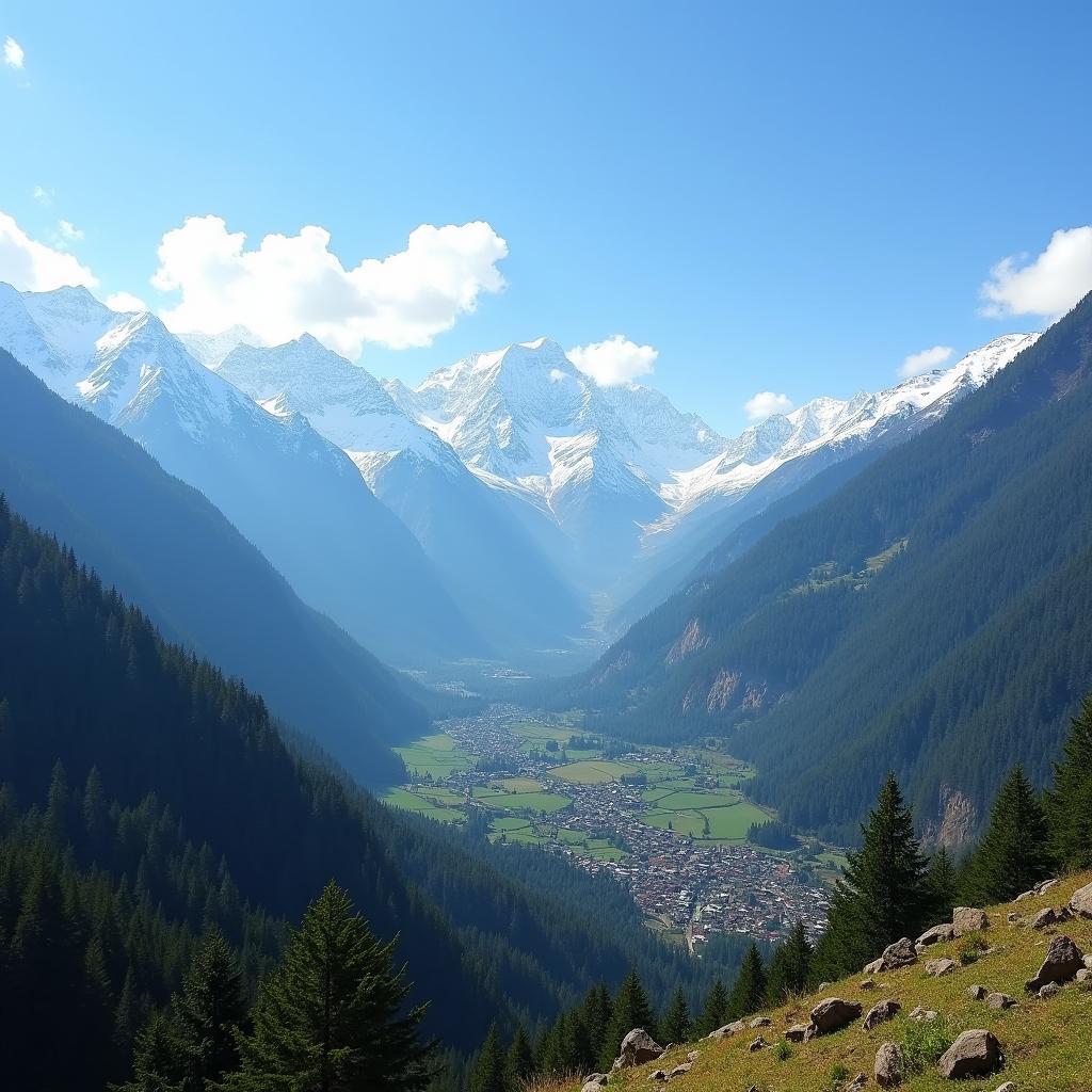 Himachal Pradesh Panoramic Landscape View