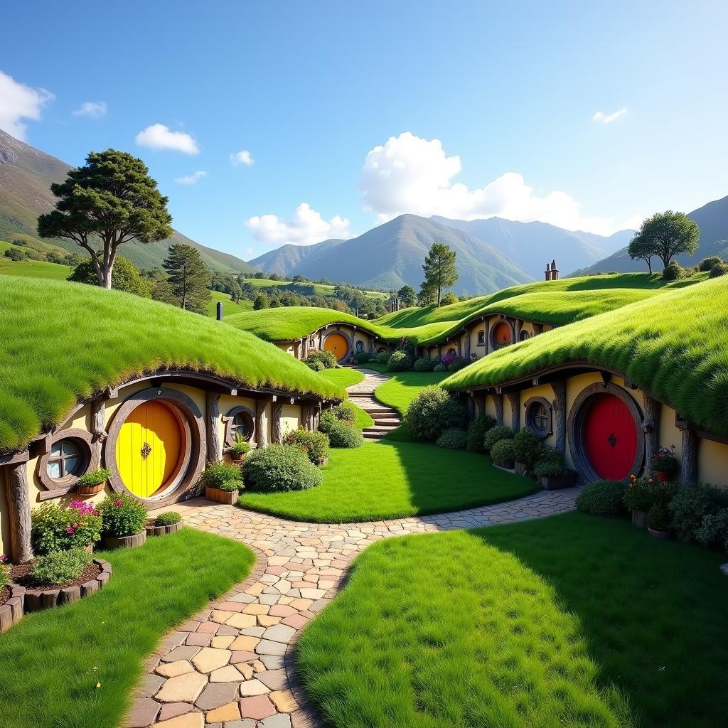 Hobbiton Movie Set New Zealand