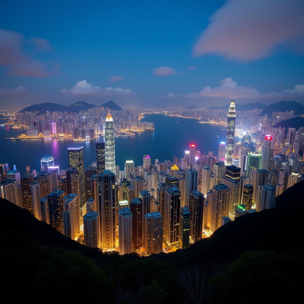 Hong Kong Cityscape at Victoria Harbour