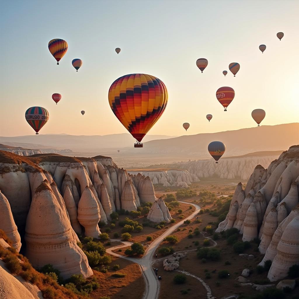 Hot Air Balloon Ride over Cappadocia Fairy Chimneys