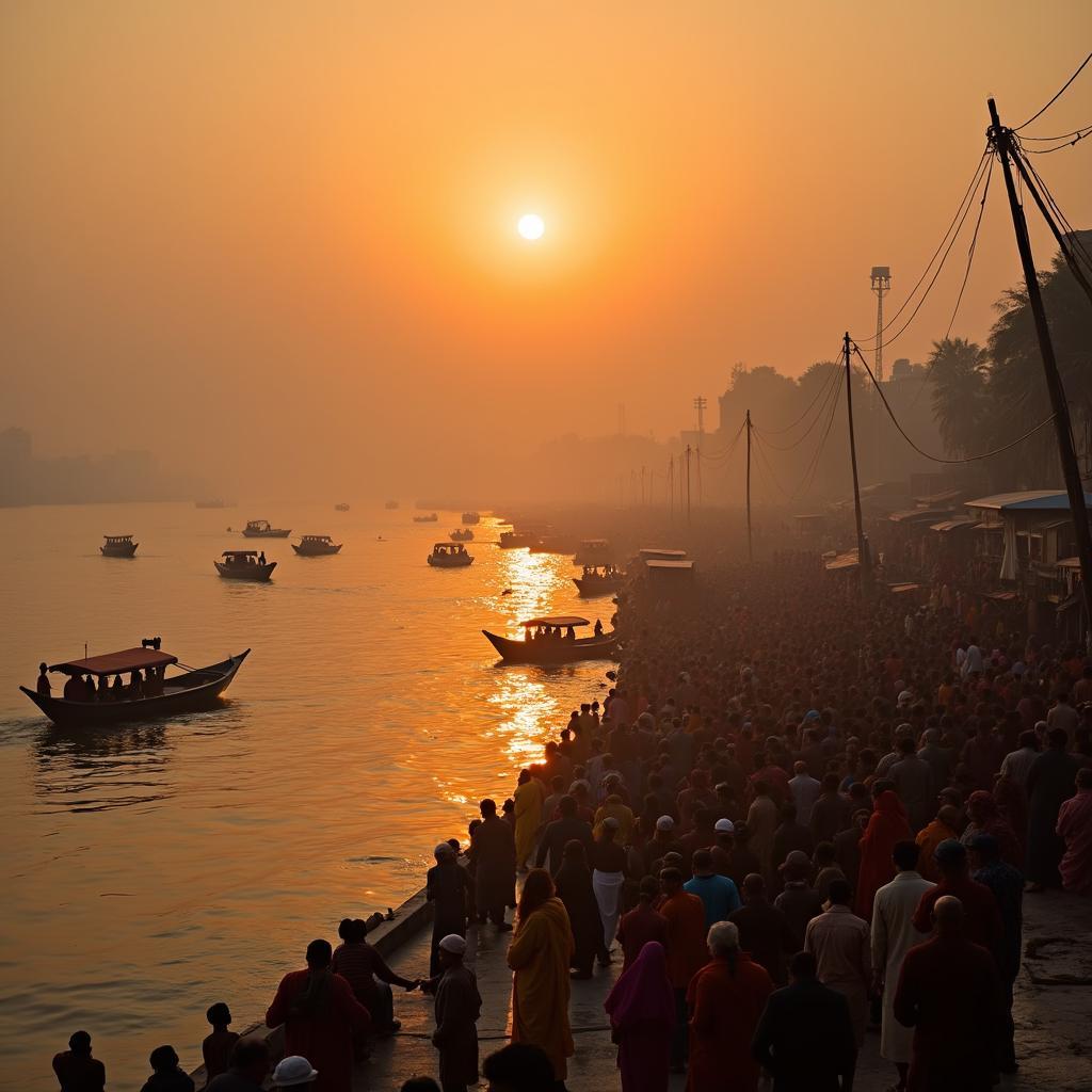 Spiritual experience at the Ghats of Varanasi during an India tour trip