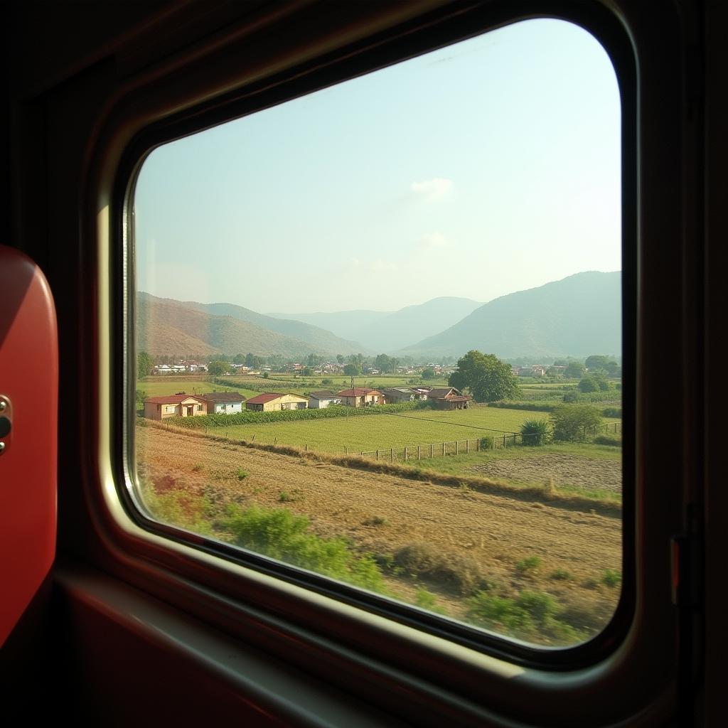 Scenic Train Journey Through India