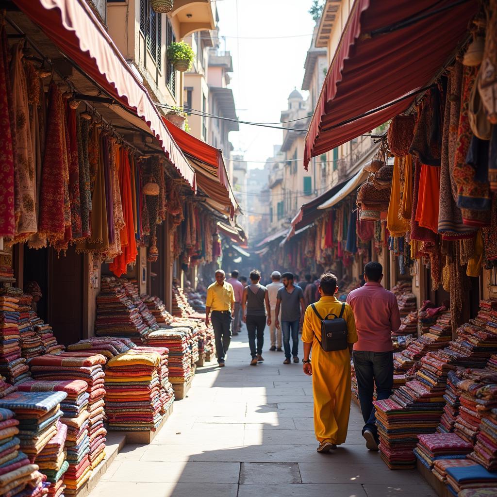 Jaipur Local Market Textiles