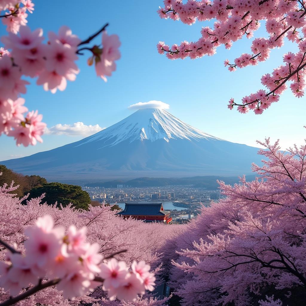 Mount Fuji during a 5 Night 6 Day Japan Tour