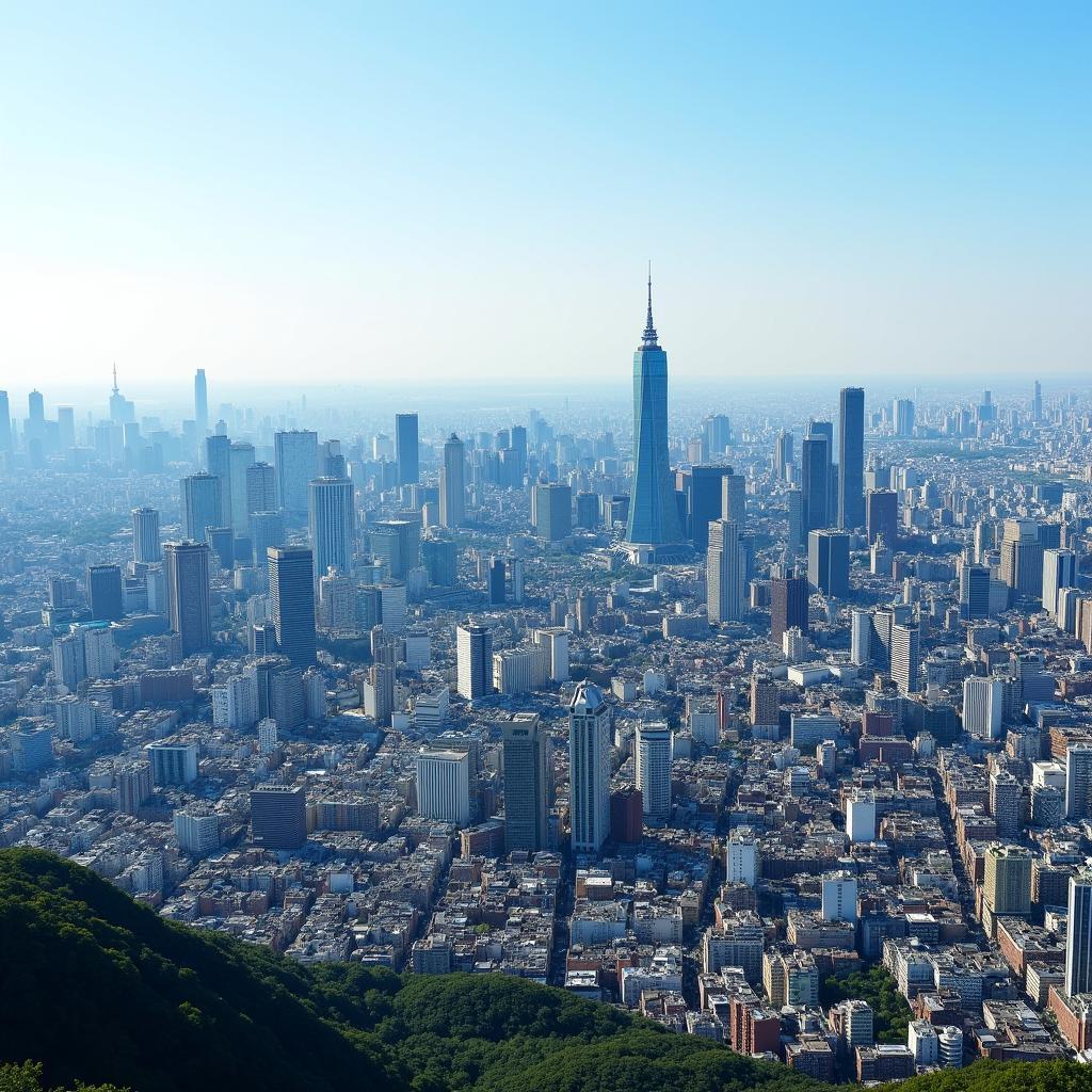 Tokyo Cityscape: A Blend of Modern and Traditional