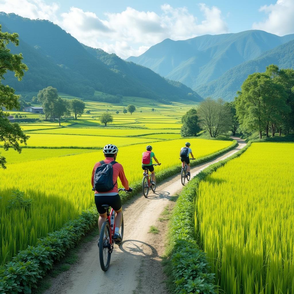 Japan Adventure Tours Header Image: Cycling through Rural Japan