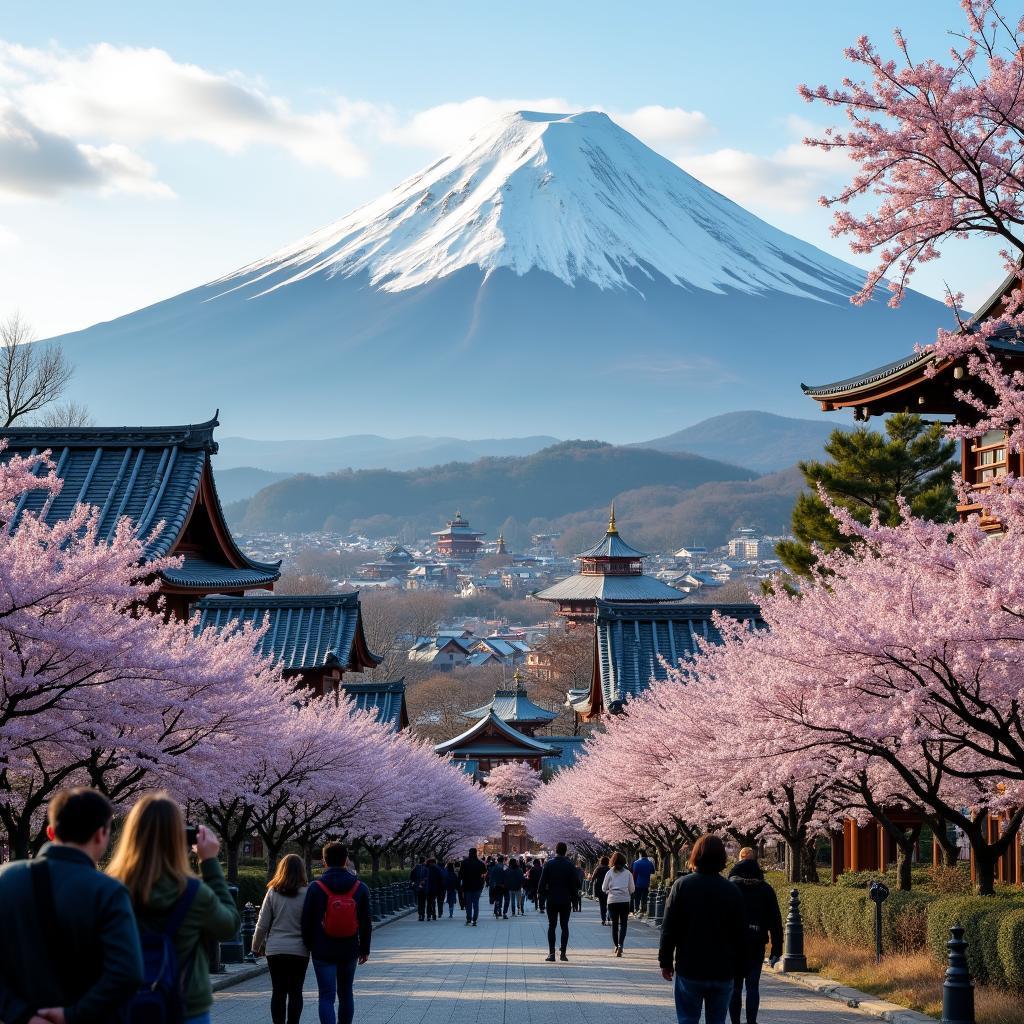 Japan's diverse landscapes, from mountains to cityscapes, offer a rich experience for abroad tours and travels.