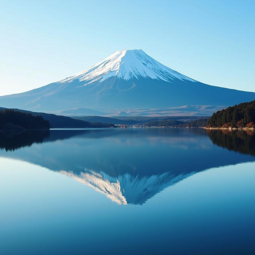 Mount Fuji's Majestic Reflection