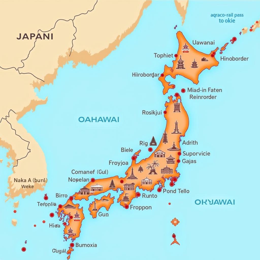 Planning a Japan Trip with Map