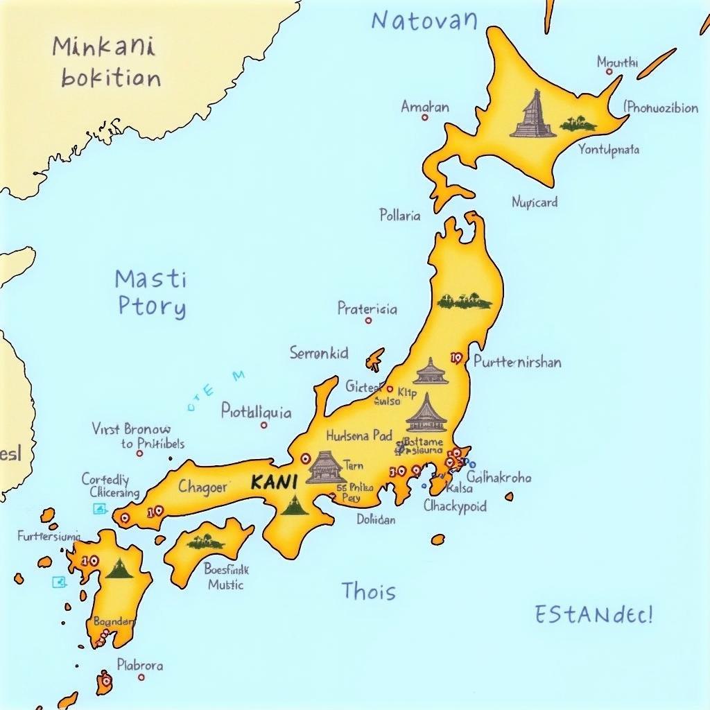 Planning a Masti Tour in Japan with a Map