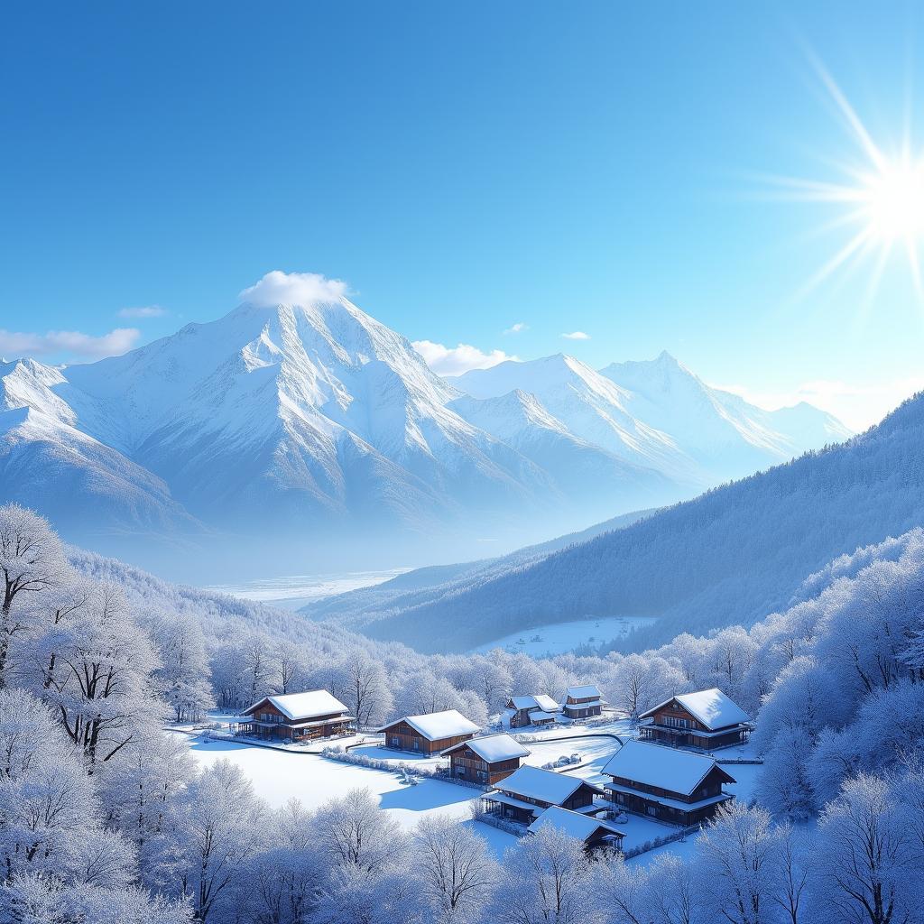 Japanese Alps Winter Wonderland