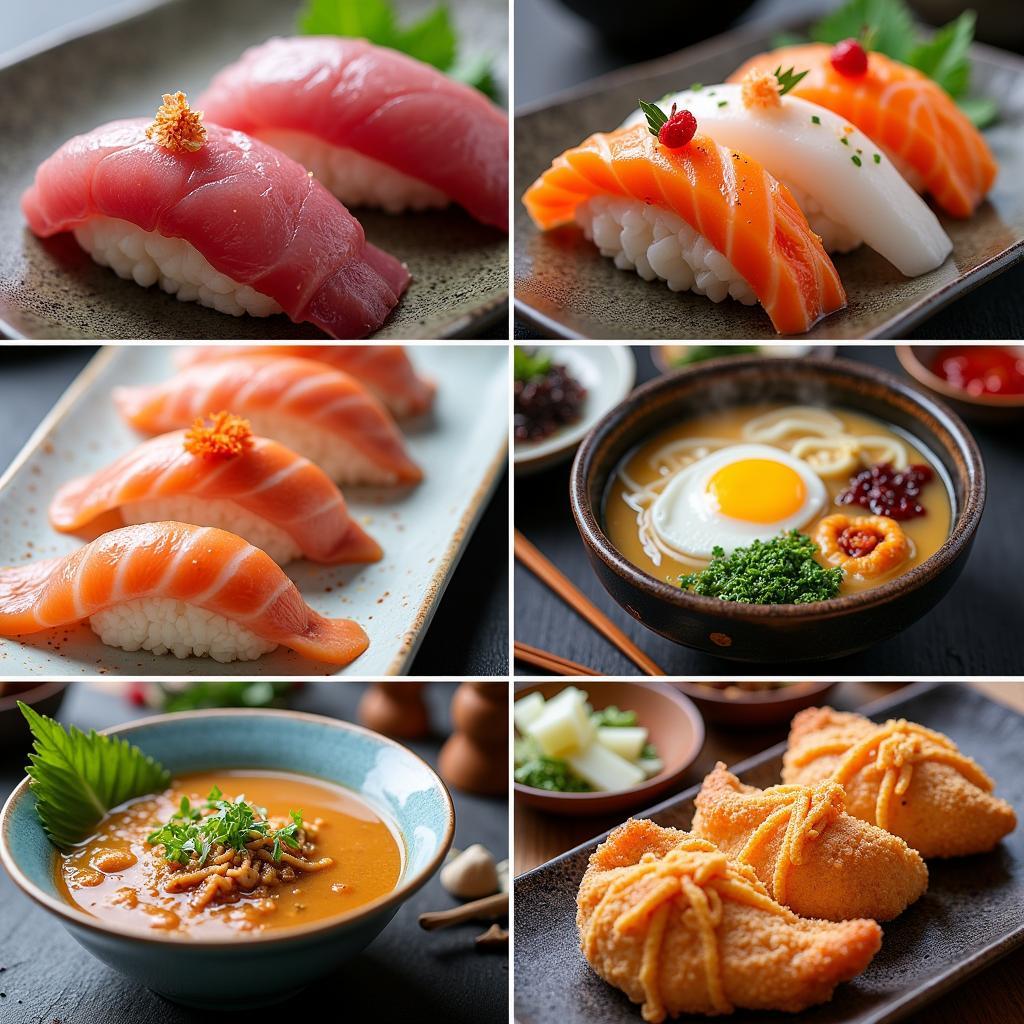 Japanese Cuisine Exploration: sushi, ramen, street food