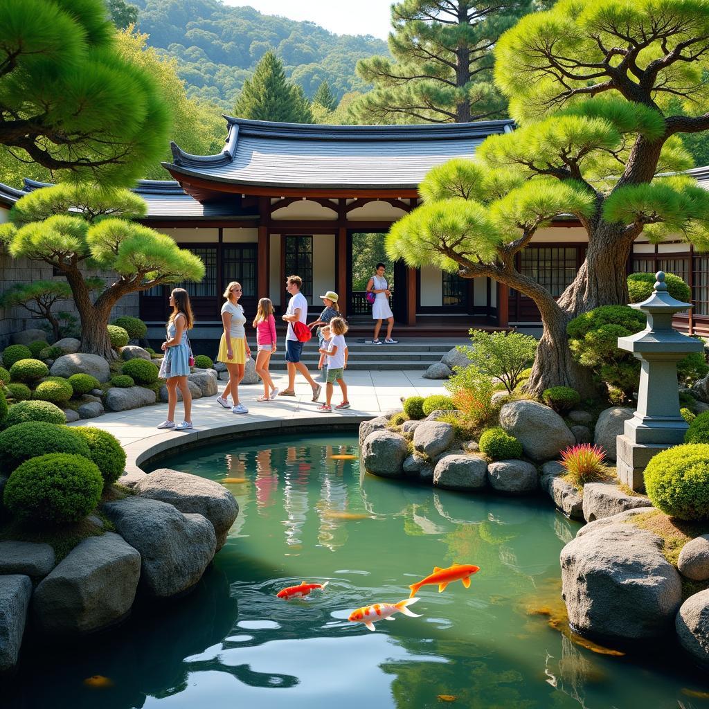 Serene Japanese Garden on an Affordable Escorted Tour