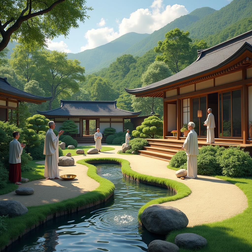 Serene Japanese Garden Meditation