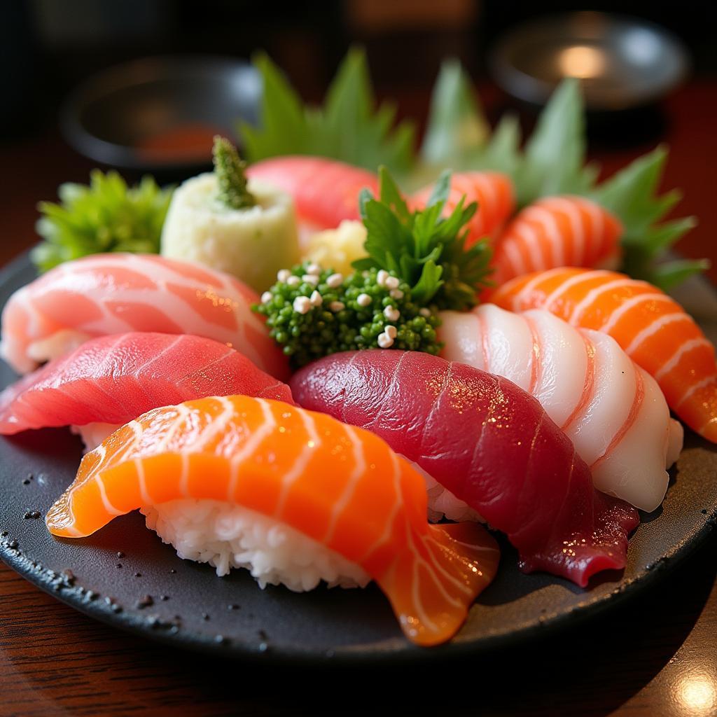 Exquisite Sushi and Sashimi Platter in Tokyo