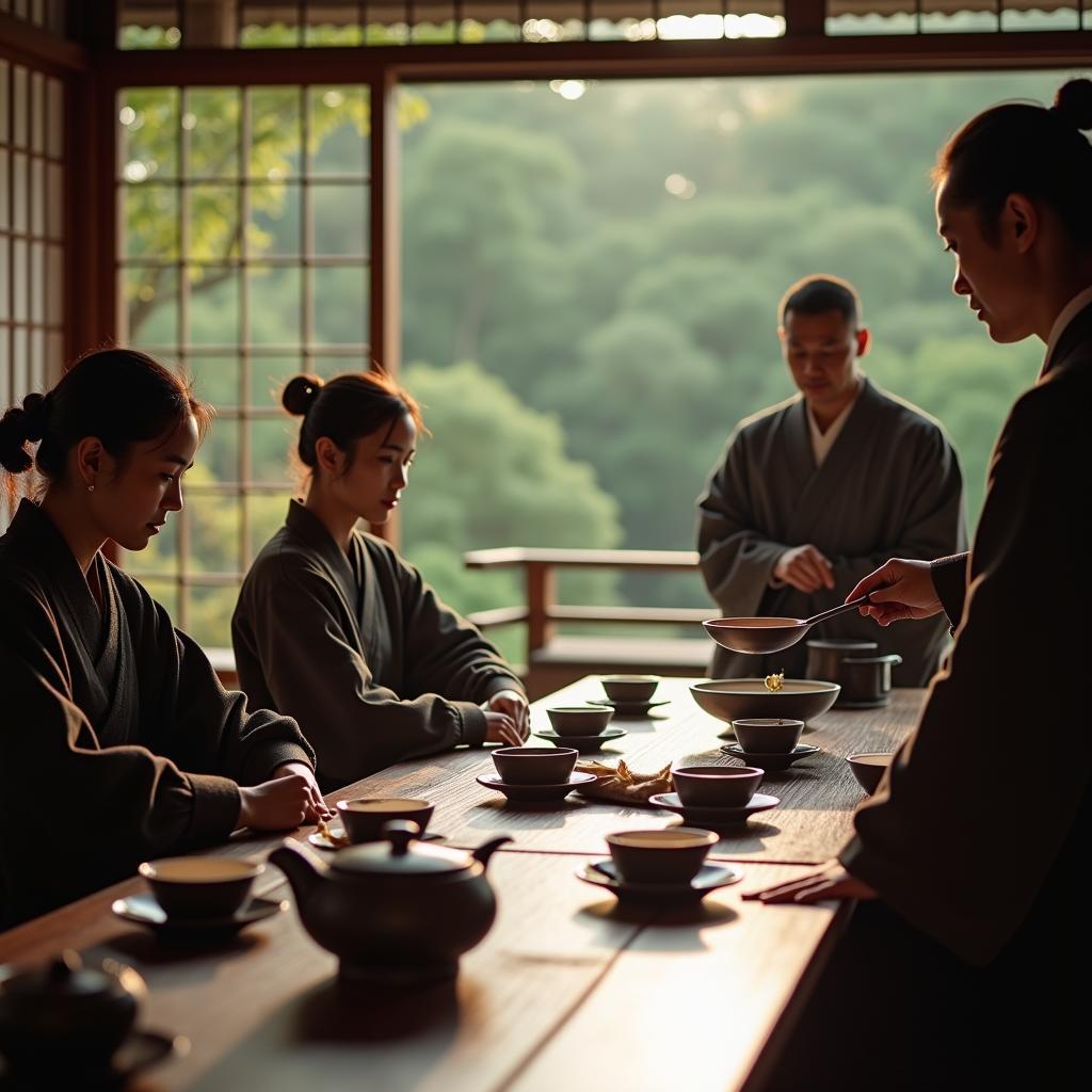 Experiencing a traditional Japanese Tea Ceremony with JustRide Tours.