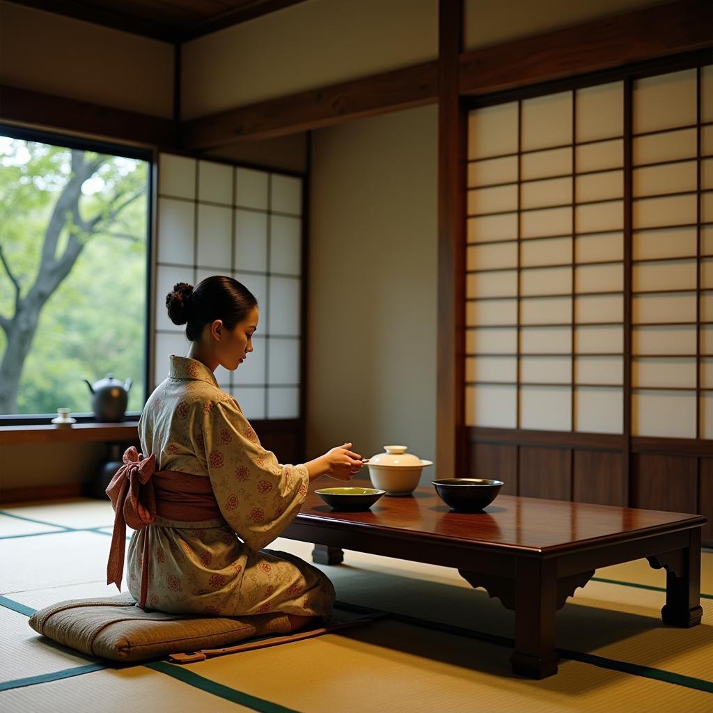 Traditional Japanese Tea Ceremony in Kyoto