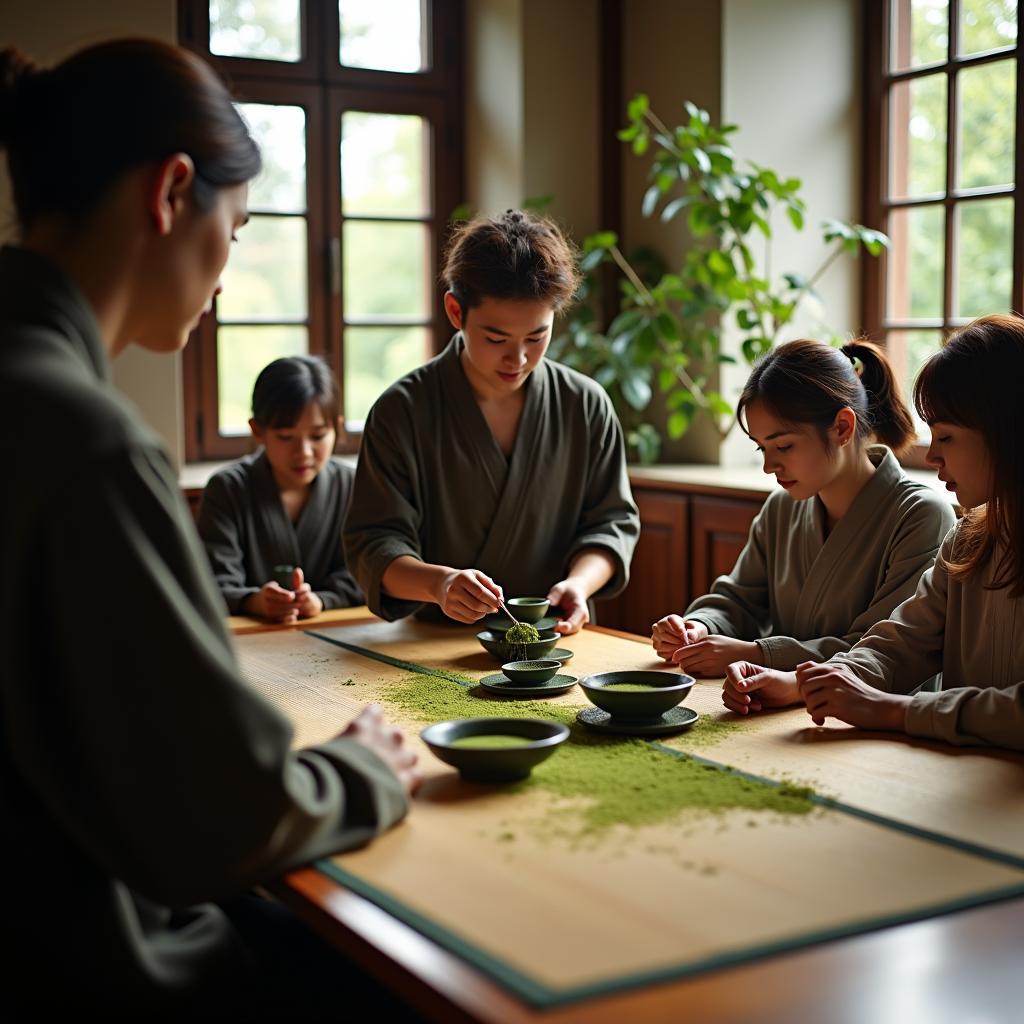 Traditional Japanese tea ceremony in Paris