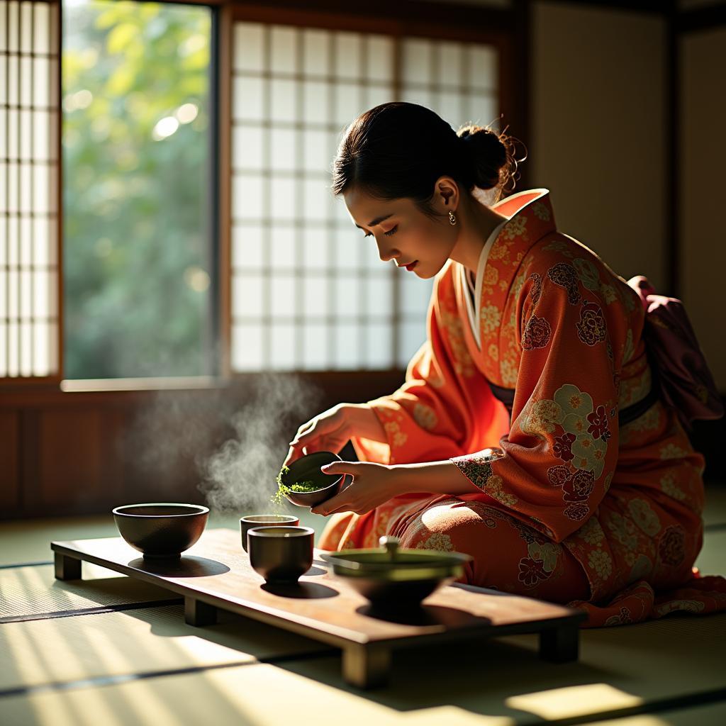 Traditional Japanese Tea Ceremony in Kyoto