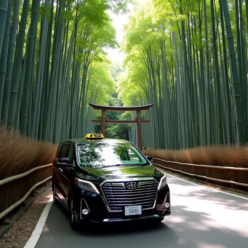 Exploring Kyoto's Bamboo Forest with K4 Taxi