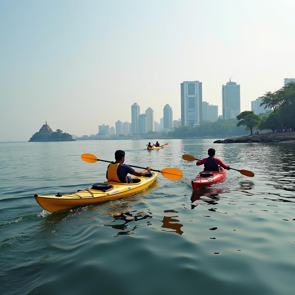 Kayaking adventure along Mumbai's coastline