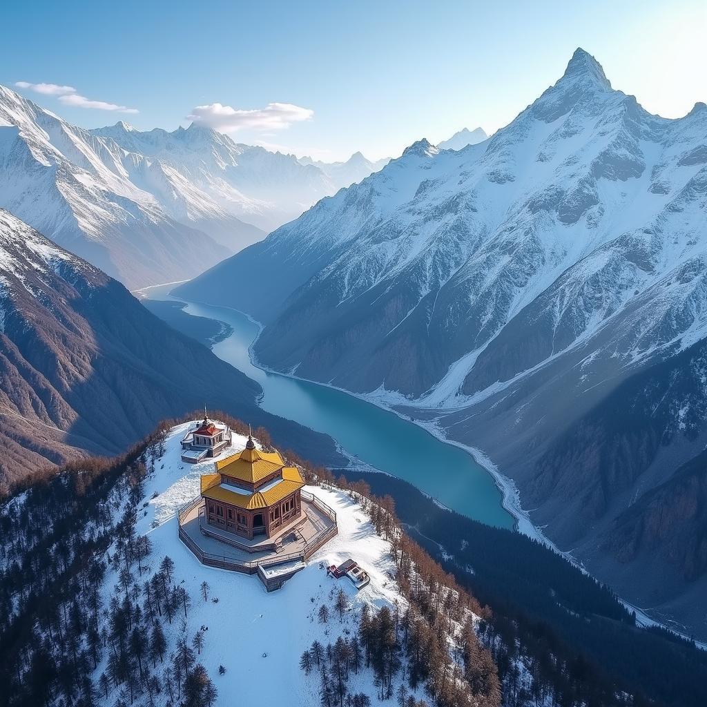 Kedarnath Helicopter Tour Aerial View