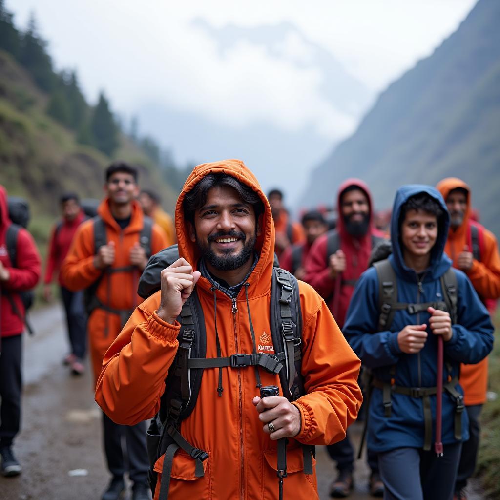 Group of Pilgrims from Mumbai on a Kedarnath Tour