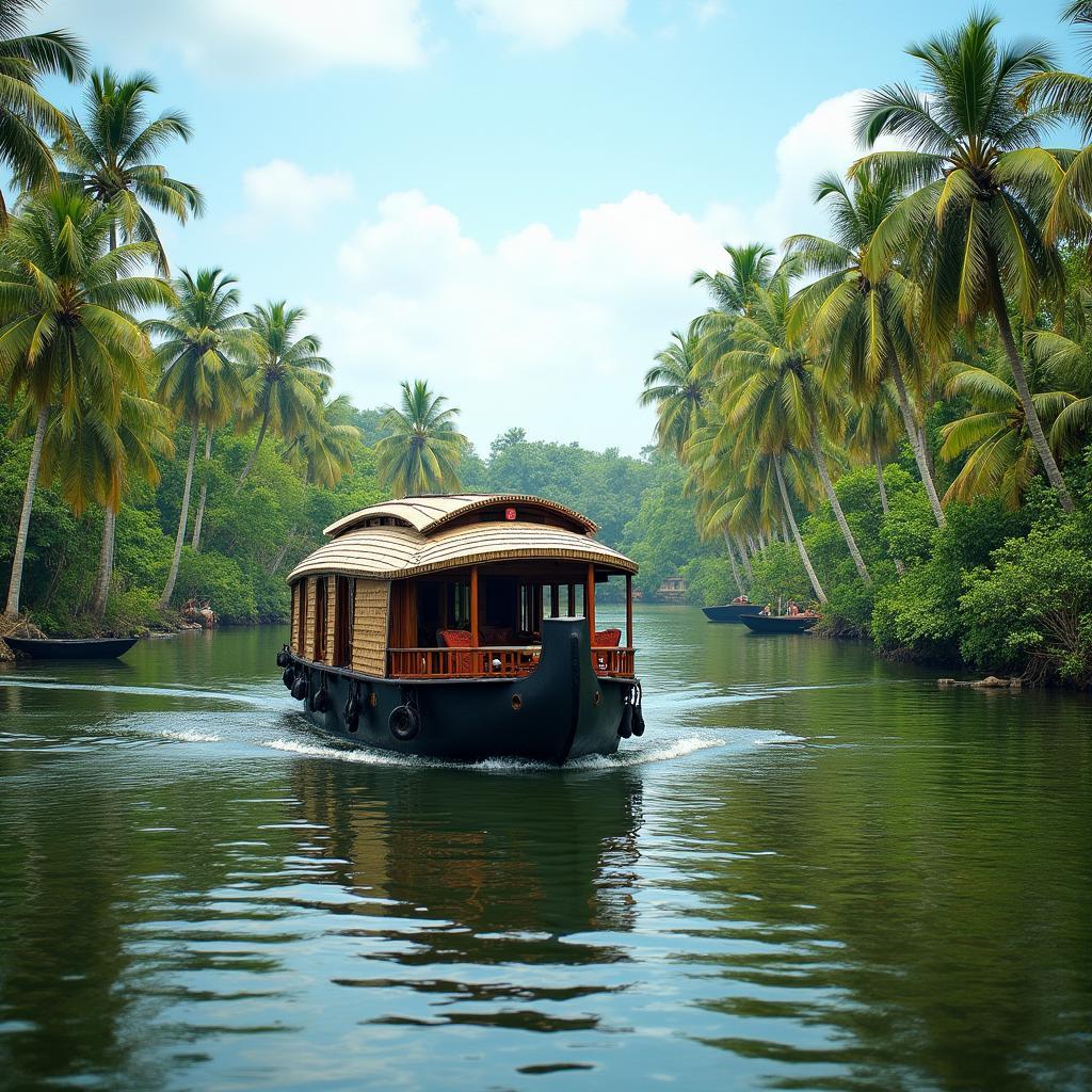 Kerala Backwaters Houseboat Serenity