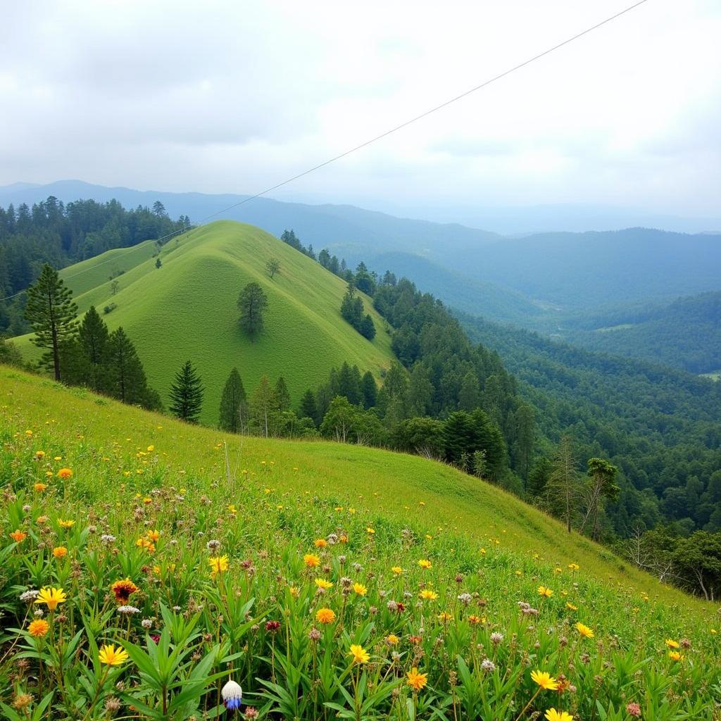 Breathtaking view of the rolling hills of Kodaikanal