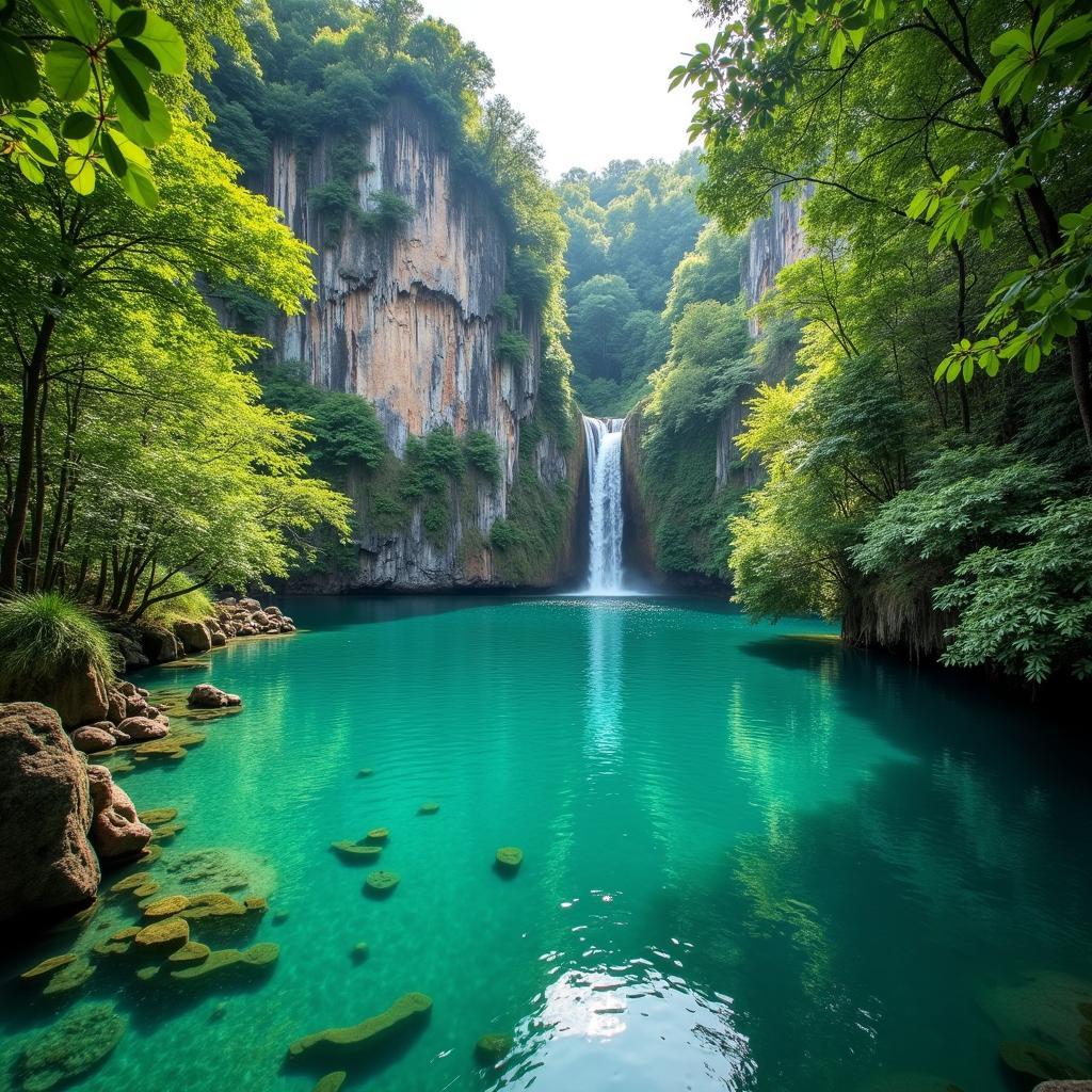 Krabi Emerald Pool natural hot spring in the jungle