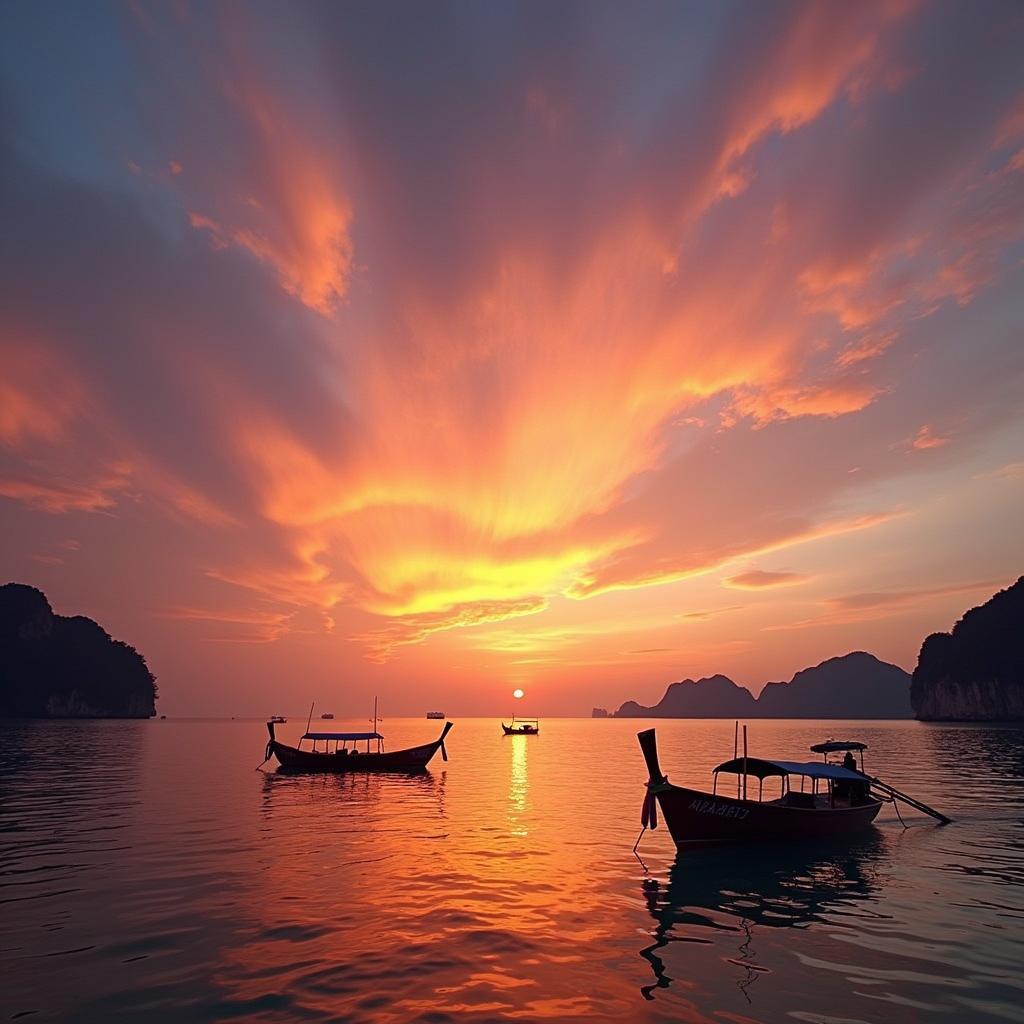 Sunset in Krabi