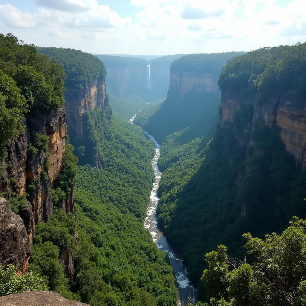 Barron Gorge National Park Panoramic View