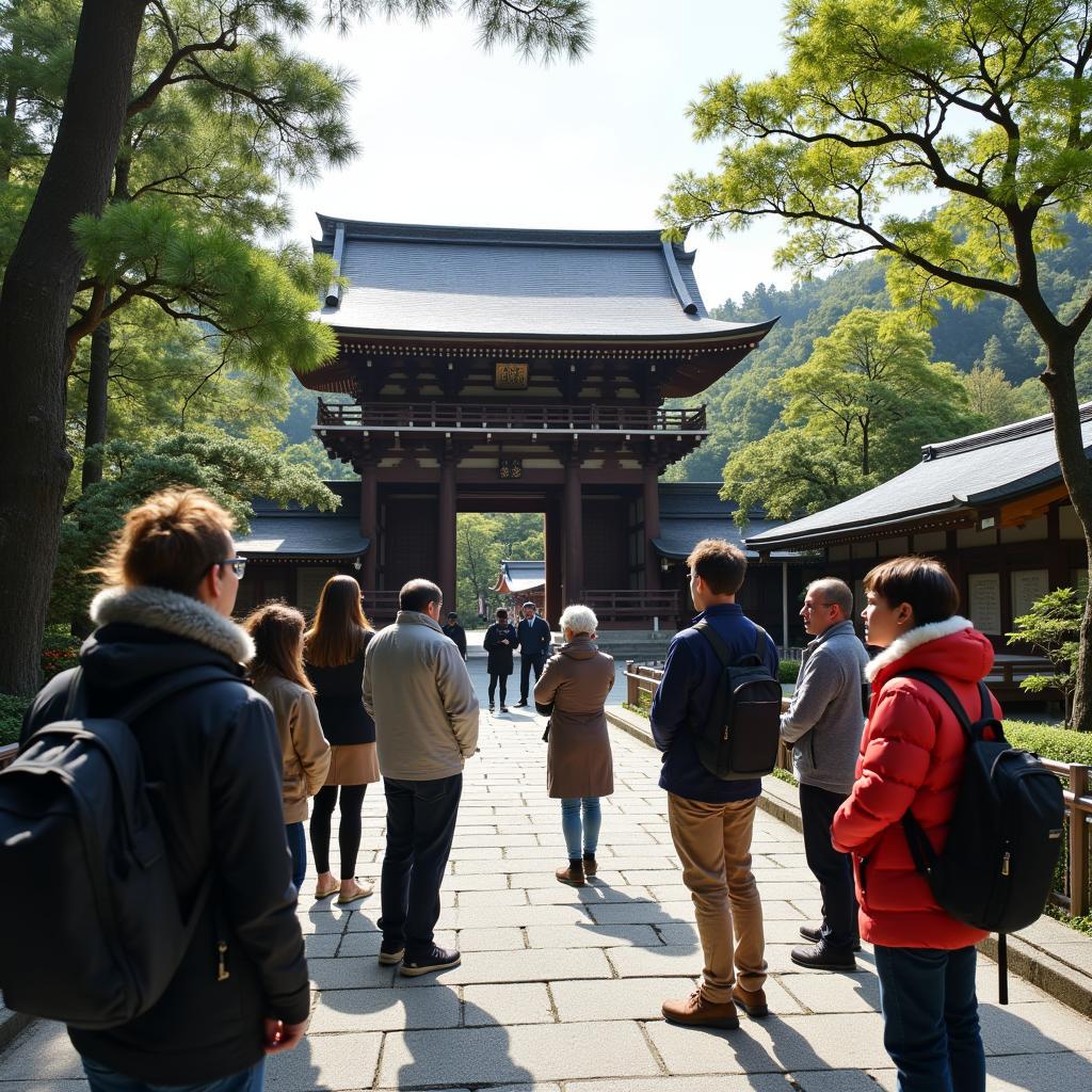 Kyoto Temple with an IRCTC Tour Group