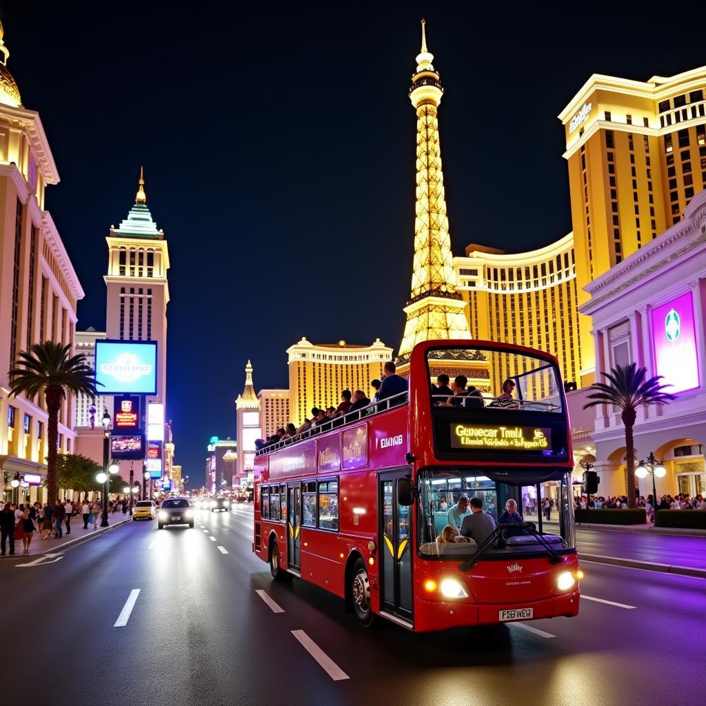 Las Vegas Night Bus Tour: Panoramic Views