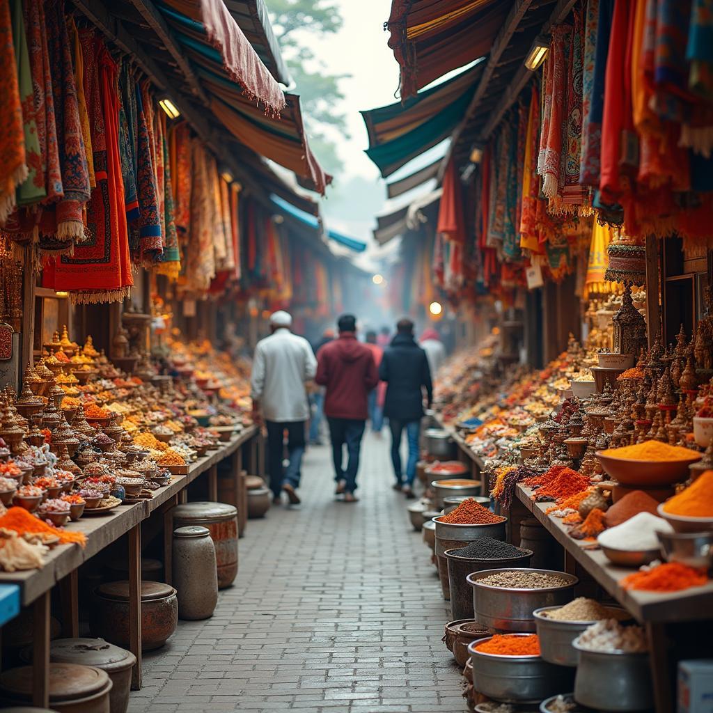 Vibrant Local Market in Haridwar