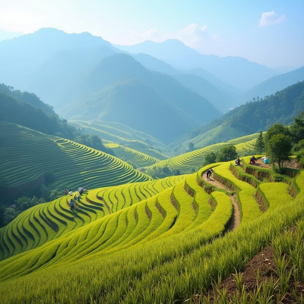 Longsheng Rice Terraces during Guilin Tour