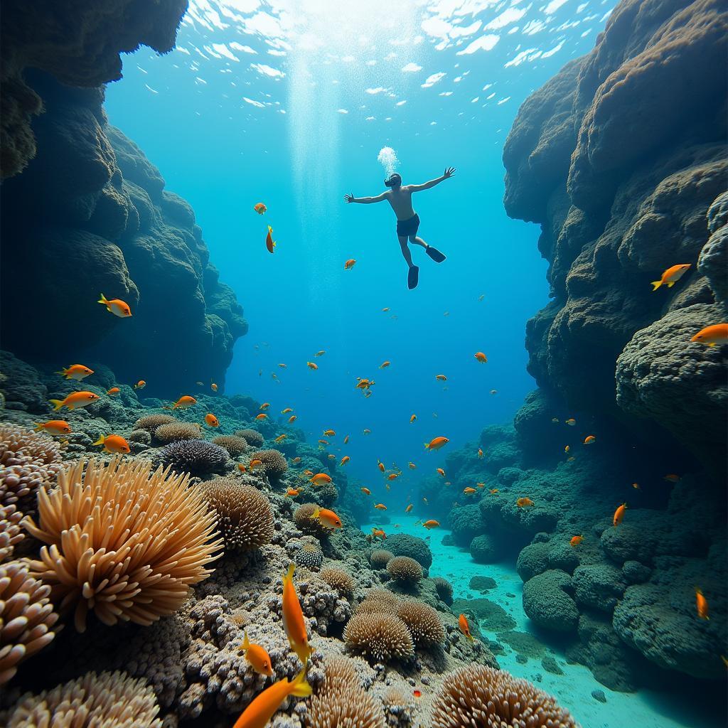 Snorkeling at Pelican Rock