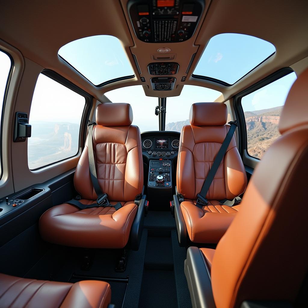 Luxurious Helicopter Interior