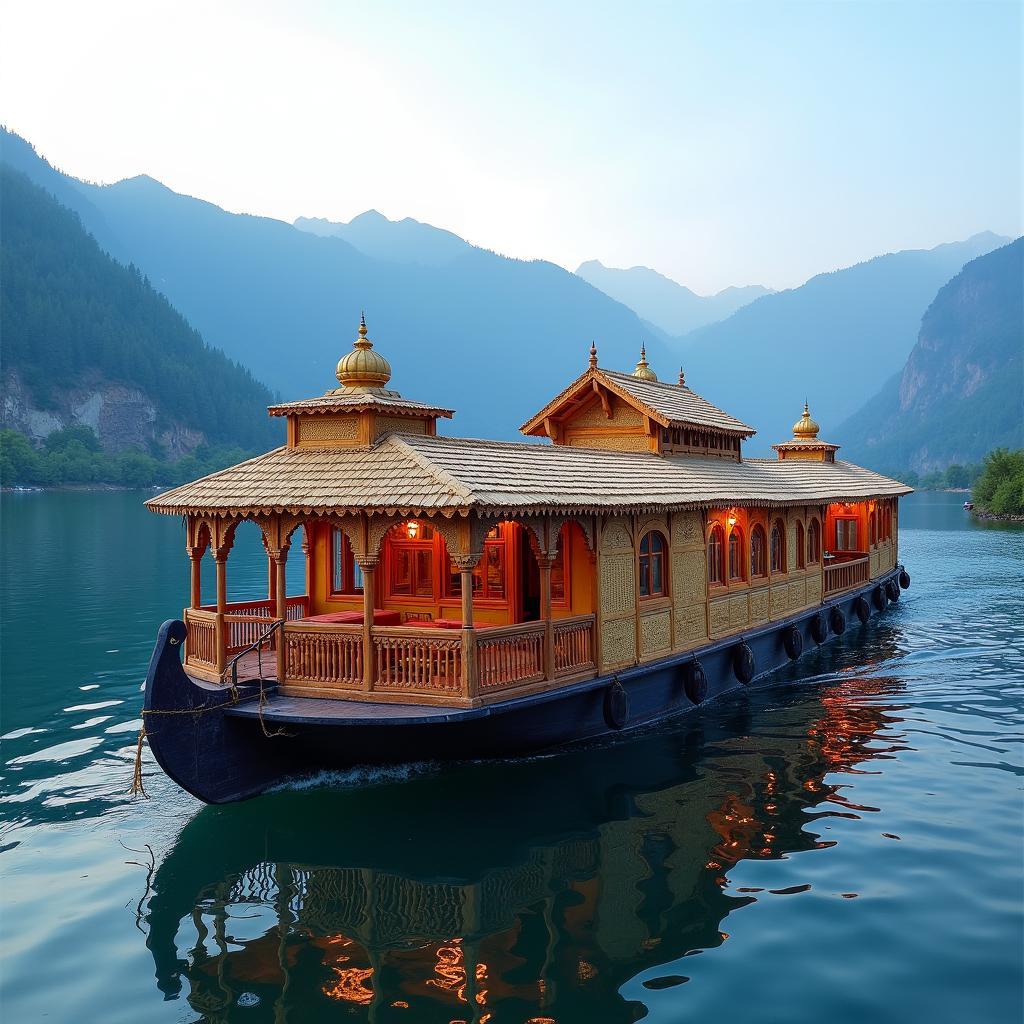 Luxury Kashmir Houseboat on Dal Lake