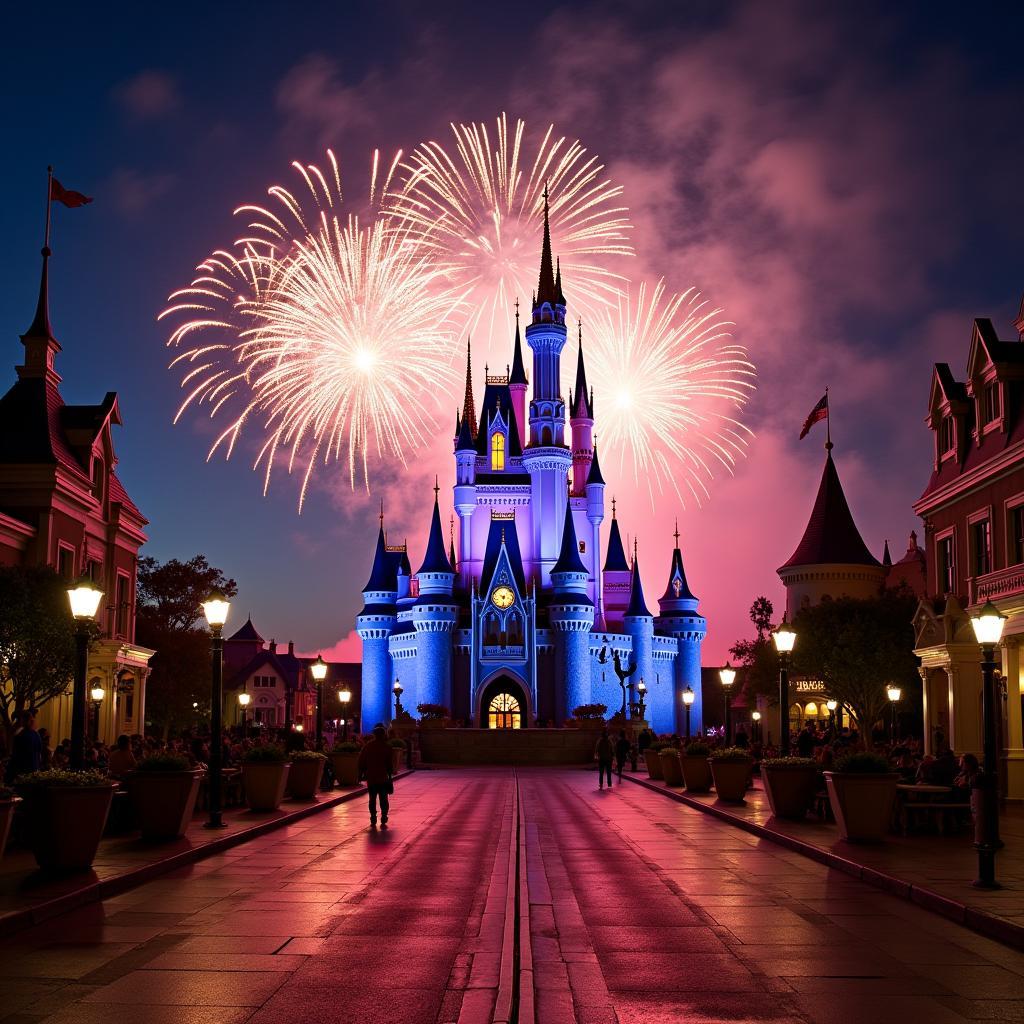 Magic Kingdom Fireworks over Main Street U.S.A.