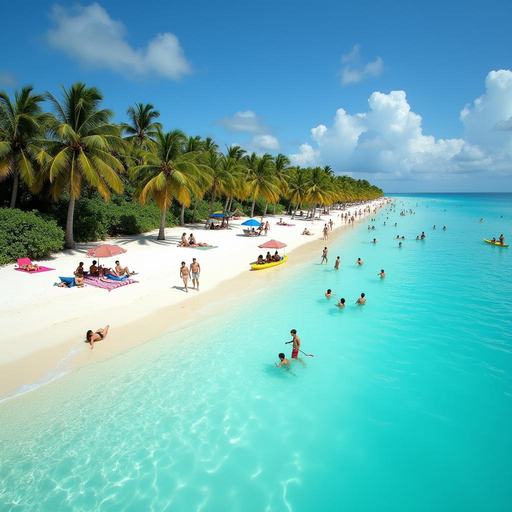 Beach Activities in the Maldives