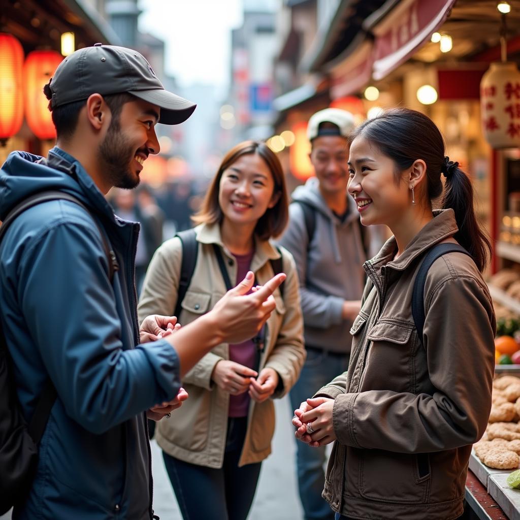 Exploring Japan with a local guide on a messenger tour