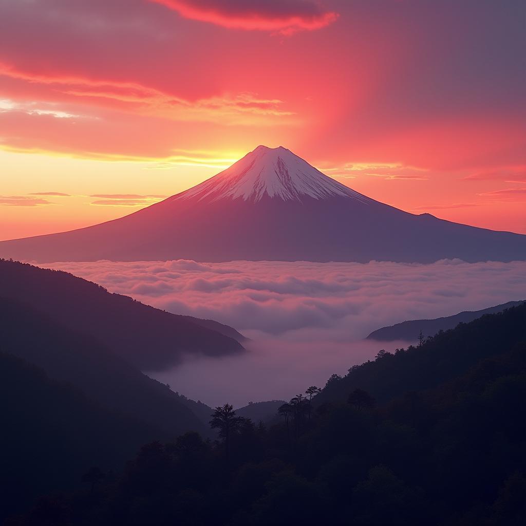 Mount Fuji at Sunrise