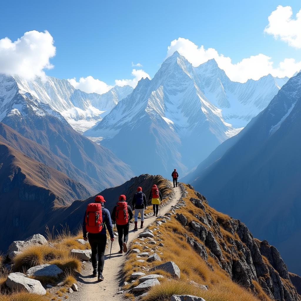 Trekking in the Himalayas with a Nepal holiday tour package