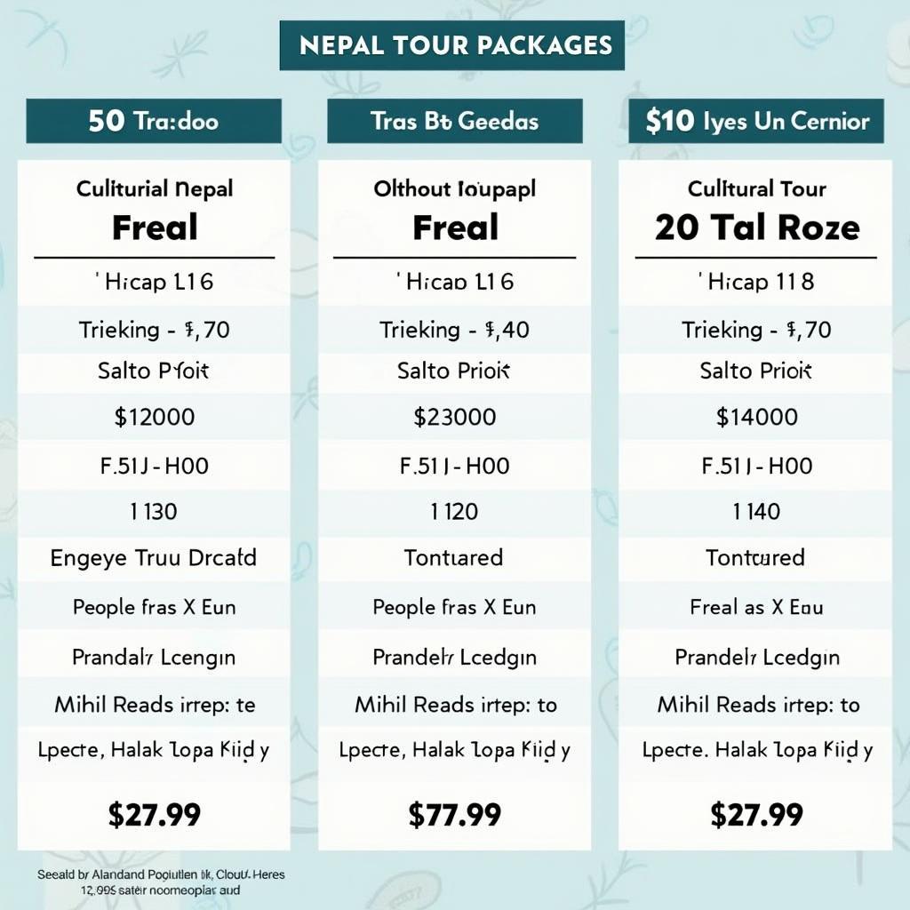 Nepal Tour Packages Price: Commercial Options Available