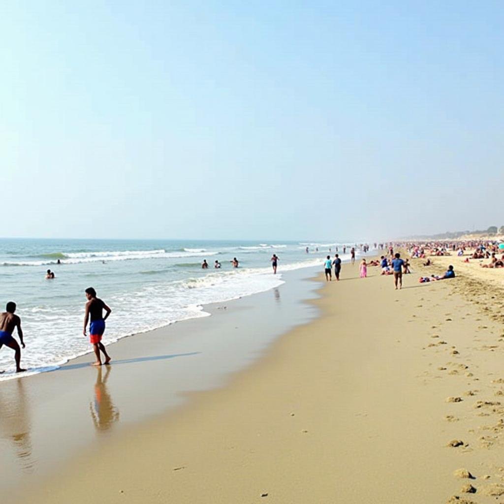 Relaxing on Puri Beach during an Odisha Tour