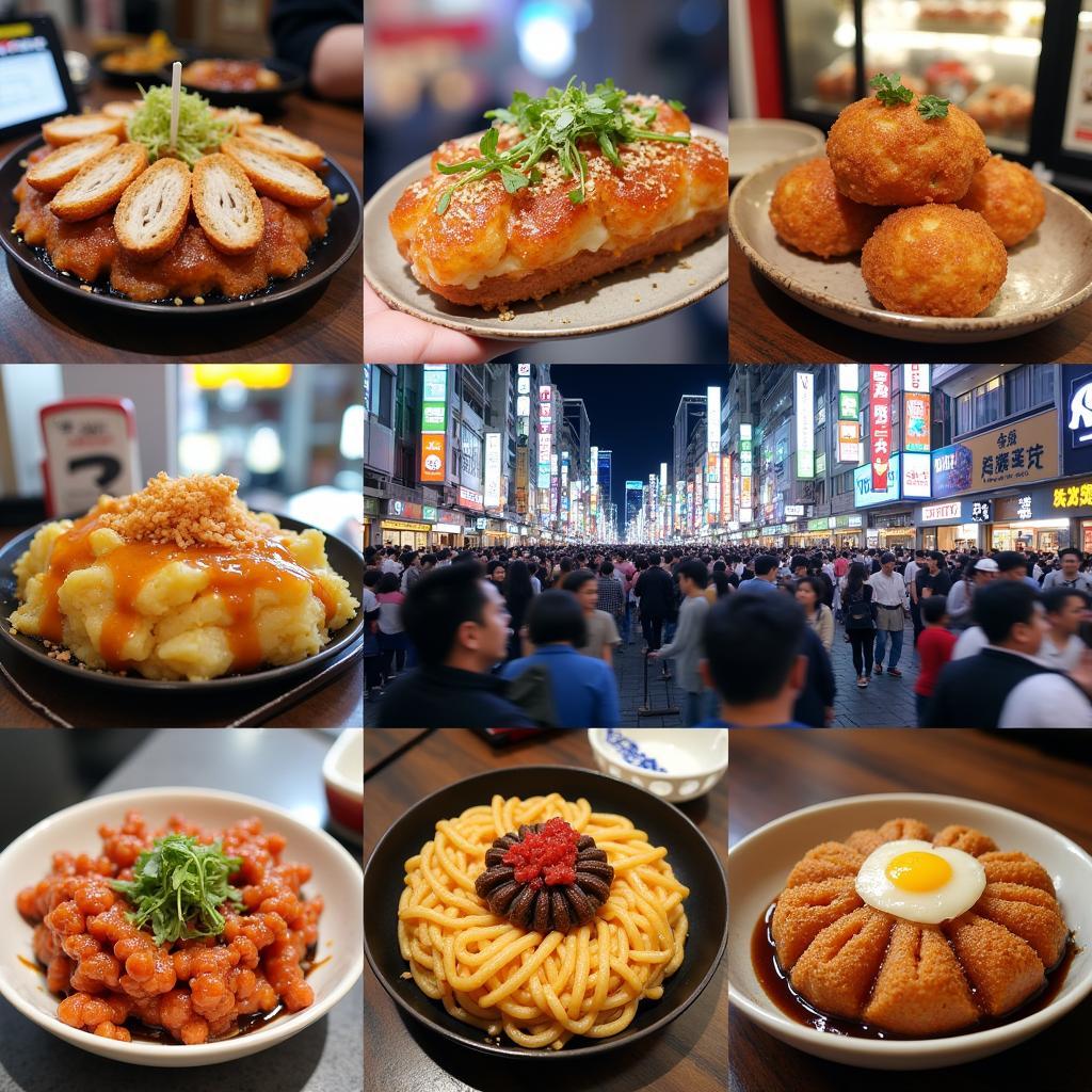 Osaka Culinary Delights and Dotonbori's Vibrant Atmosphere