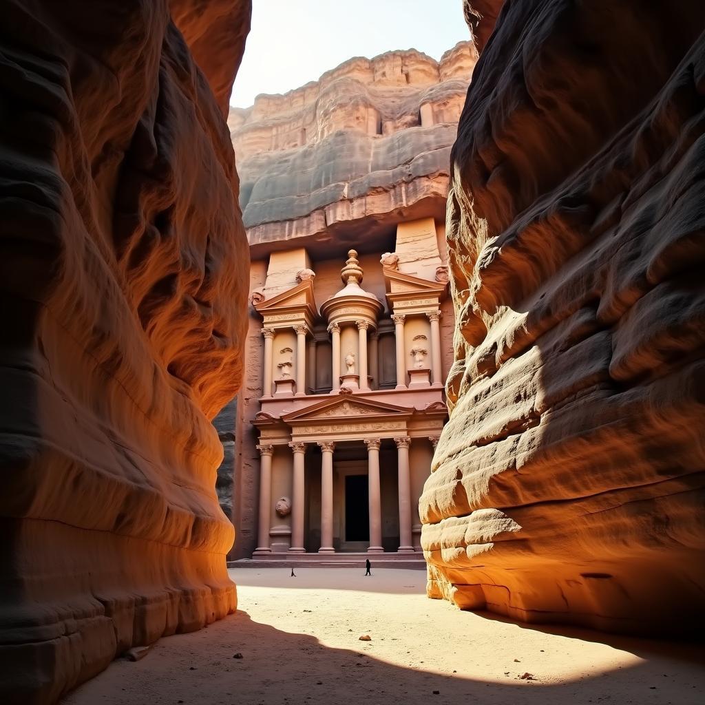 Petra's Siq leading to the Treasury