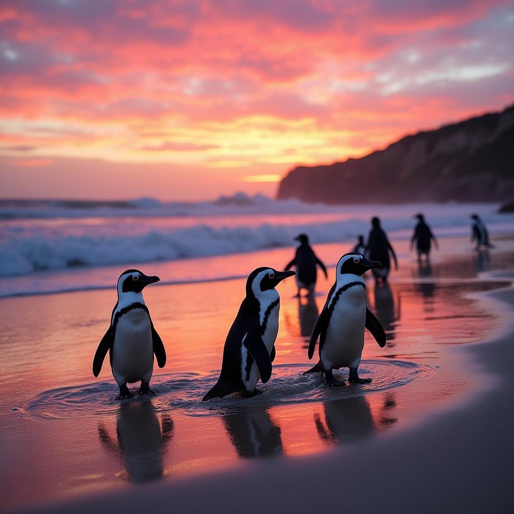 Phillip Island Penguin Parade at Sunset