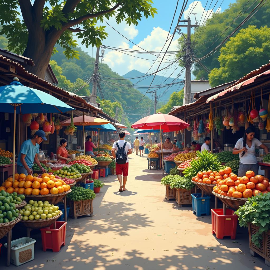 Exploring a local market in Phuket